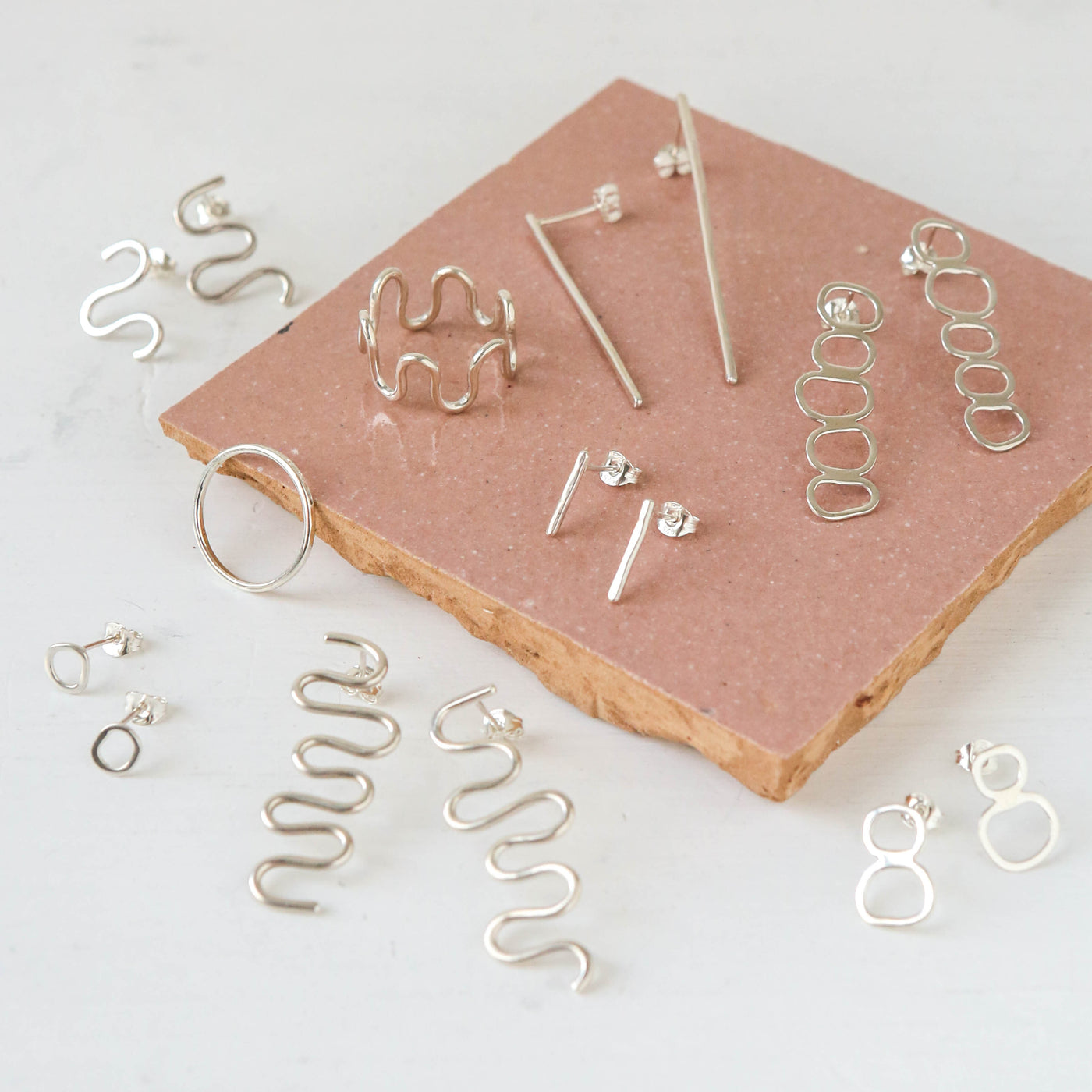 Stacked Cairn Earrings