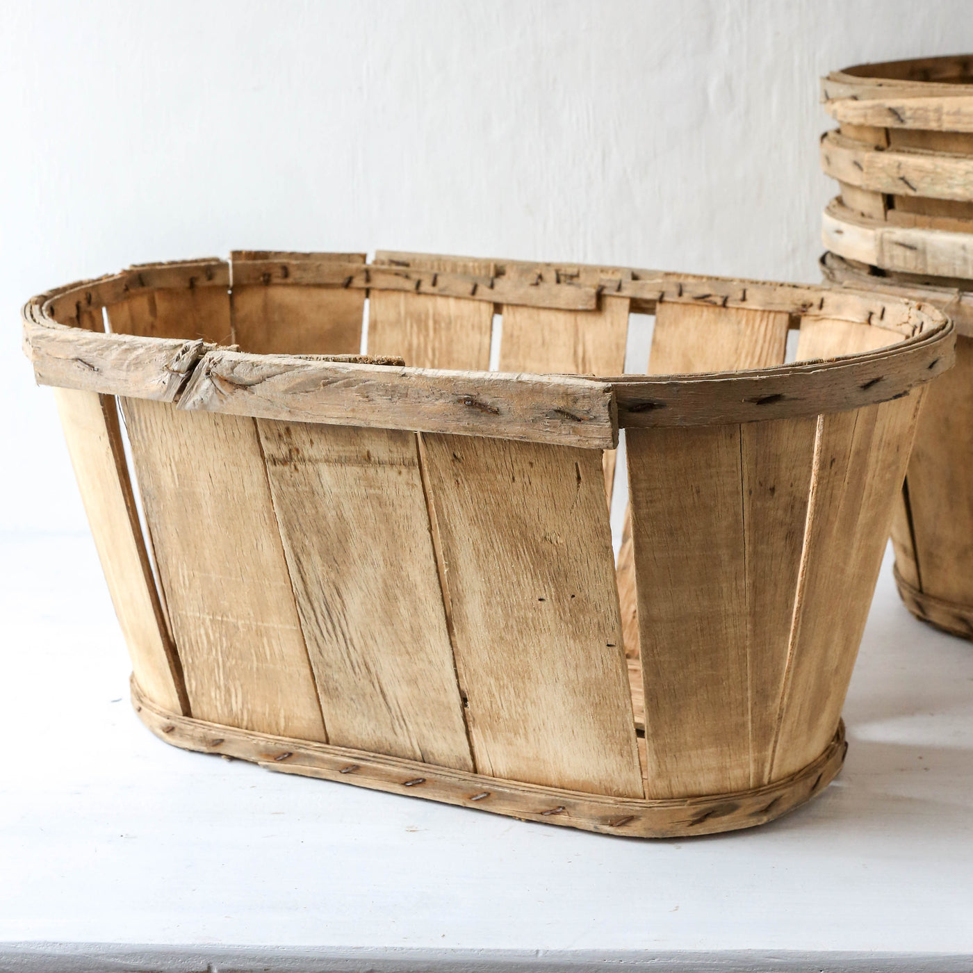 Vintage French Oyster Basket