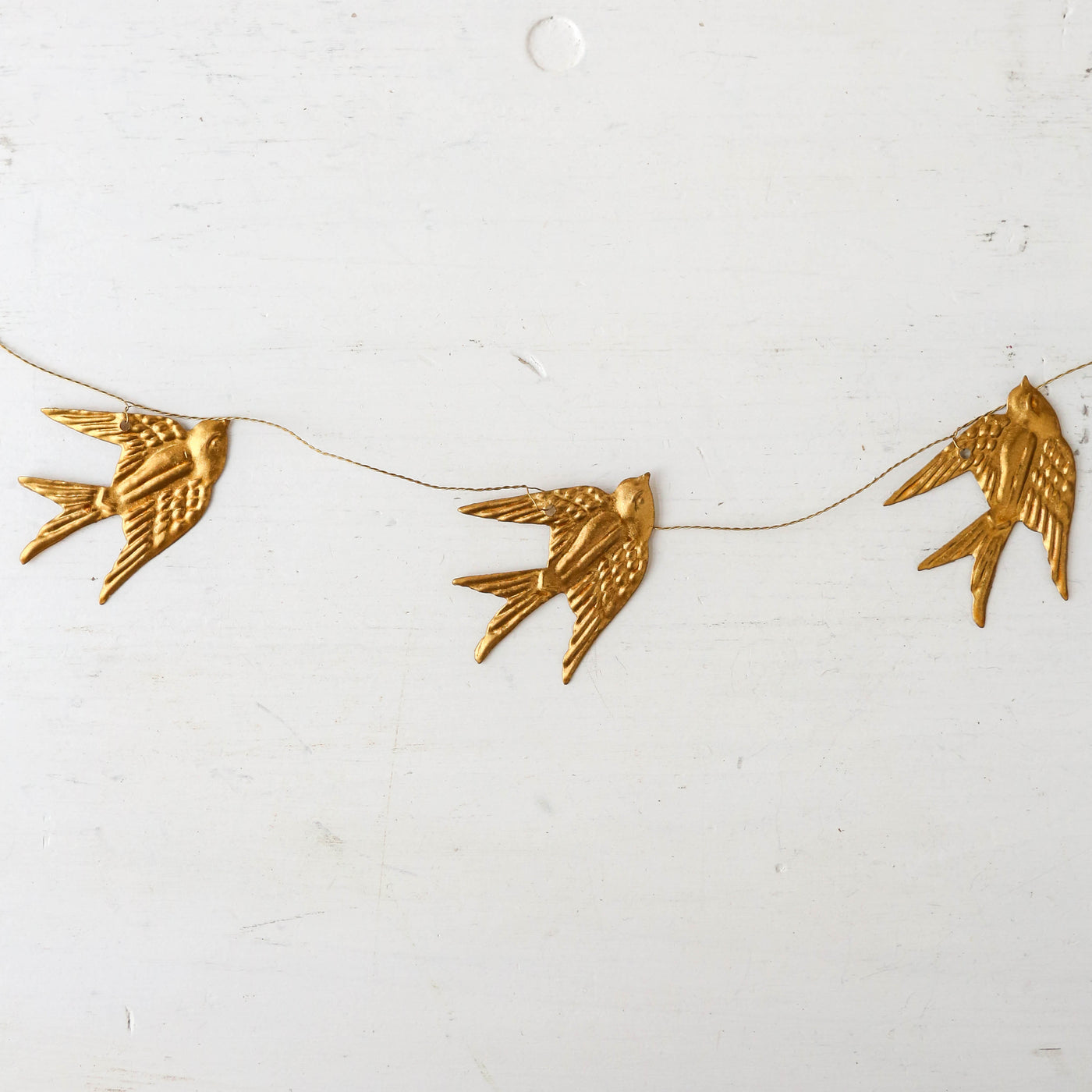 Antique Gold Bird Garland - 1.8m