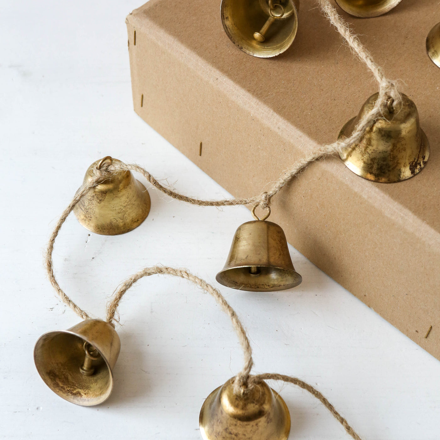 Antique Gold Church Bell Garland - 1.4m