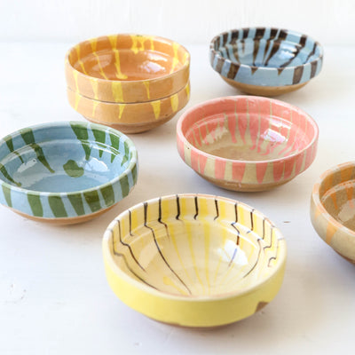 Mini Romanian Slipware Folk Bowl - Random Colour Mix