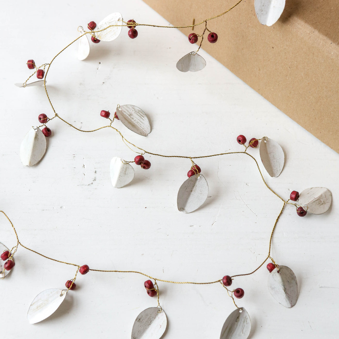 Frosted Winter Red Berry Garland - 1.8m