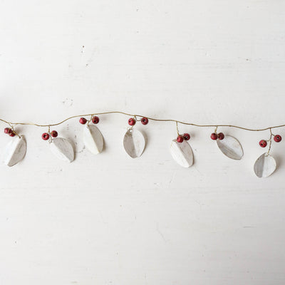 Frosted Winter Red Berry Garland - 1.8m