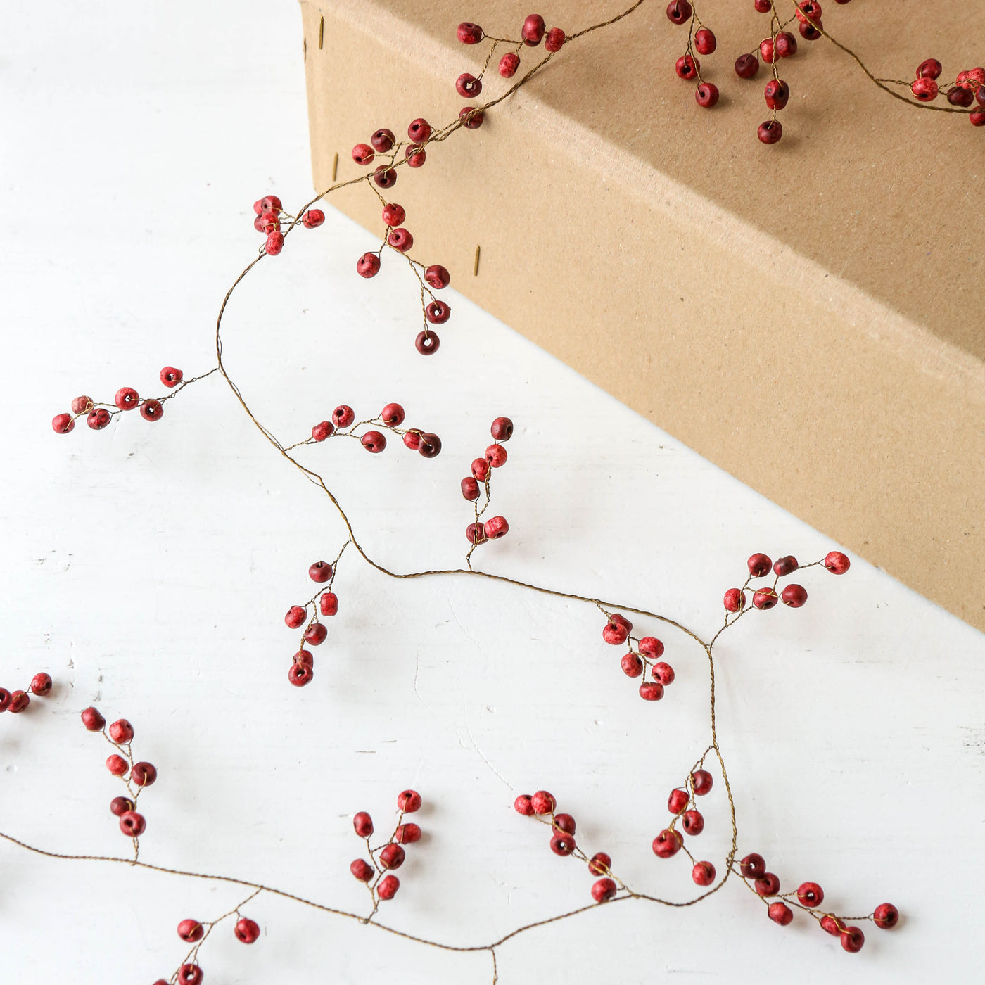 Red Berry Beaded Garland - 1.8m