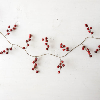 Red Berry Beaded Garland - 1.8m