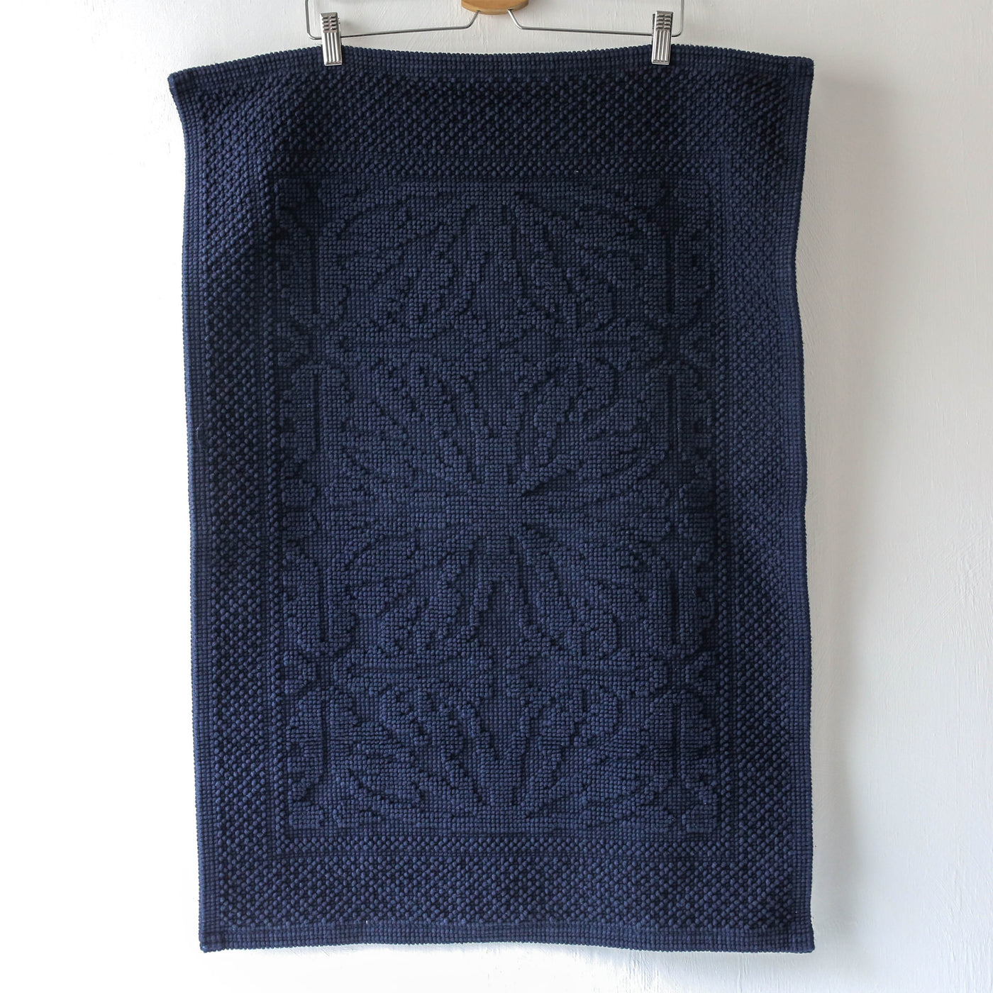 Woven Cotton Bath Mat - Ink