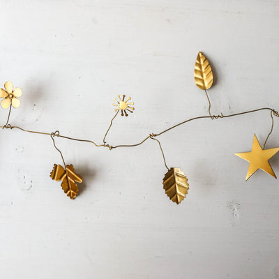 Little Leaves Antique Brass Garland - 1.8m