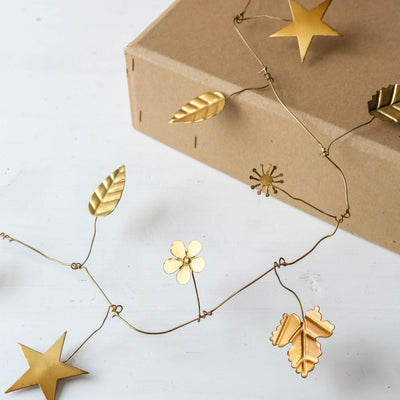 Little Leaves Antique Brass Garland - 1.8m