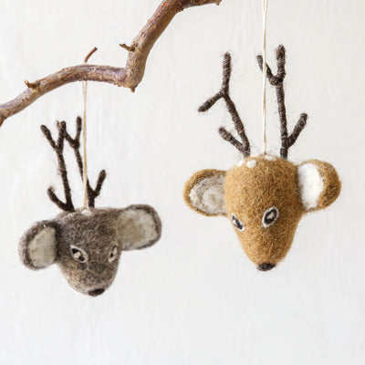 Deer Face Felt Hanging Decoration