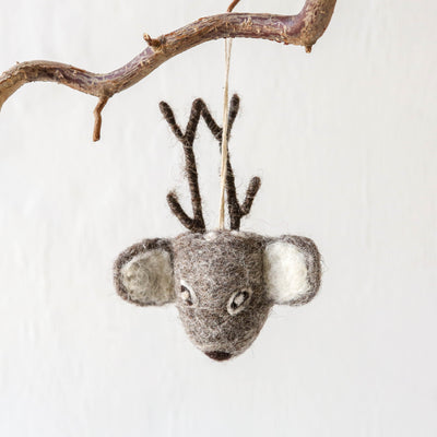 Deer Face Felt Hanging Decoration