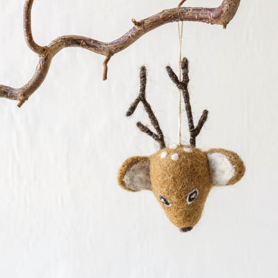 Deer Face Felt Hanging Decoration