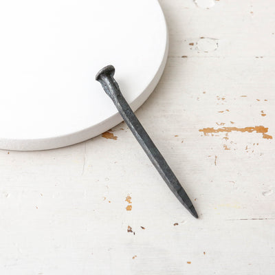 Hand Forged Iron Nail Hook - Long