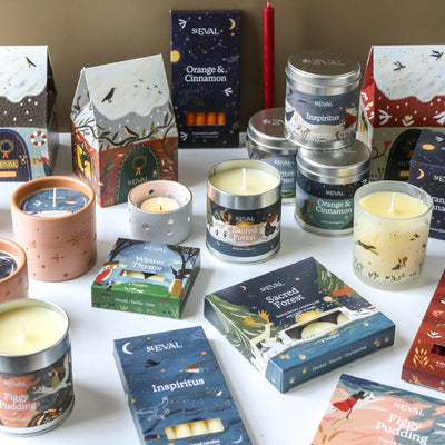 St. Eval Festive Boxed Taper Candles - Pack of Six