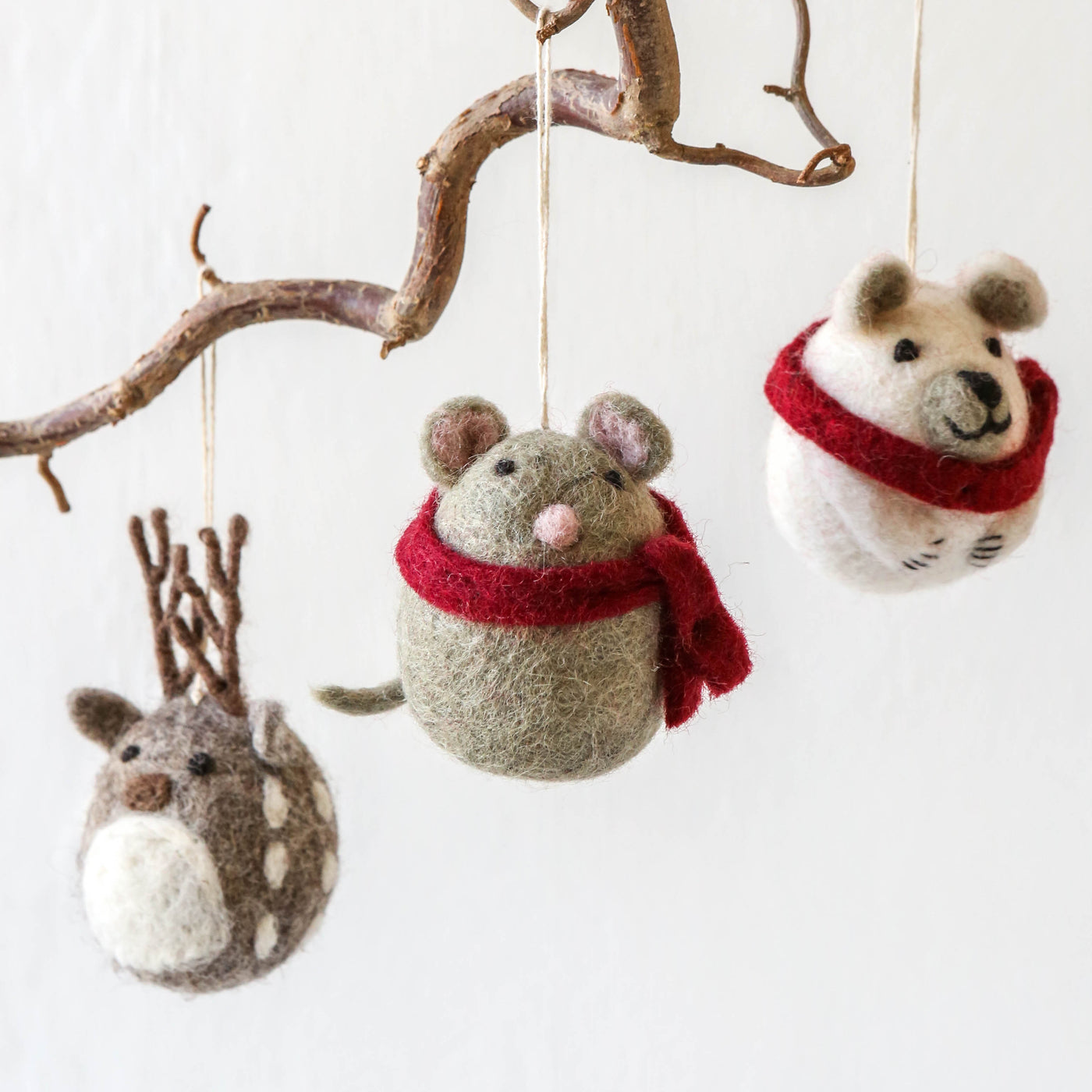 Cute Felt Deer Hanging Decoration