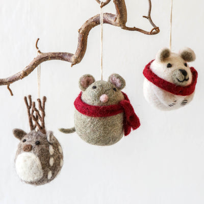 Cute Felt Deer Hanging Decoration