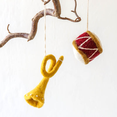 Red Drum Felt Hanging Decoration