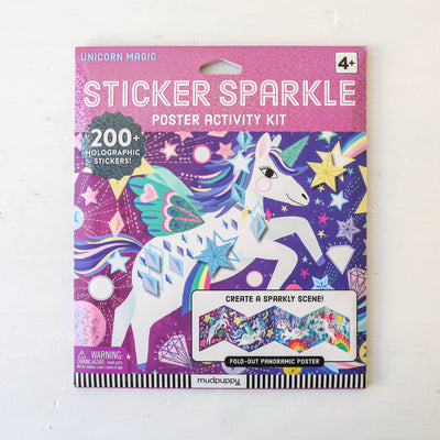 Unicorn Magic Sticker Sparkle Poster Activity Kit