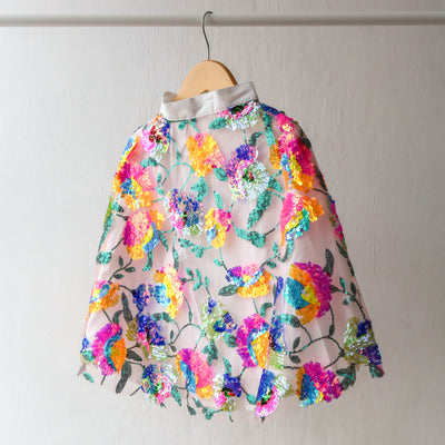 Paradise Dress Up Cape with Multicoloured Sequins