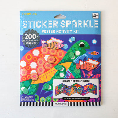 Ocean Life Sticker Sparkle Poster Activity Kit
