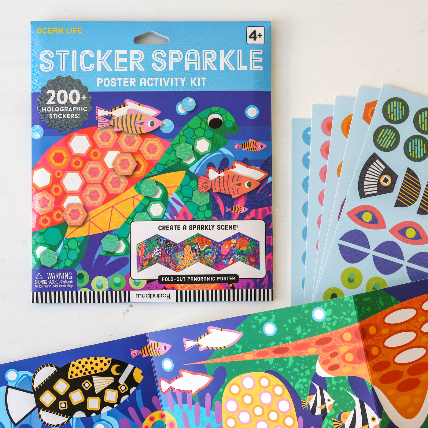 Ocean Life Sticker Sparkle Poster Activity Kit
