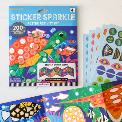 Ocean Life Sticker Sparkle Poster Activity Kit