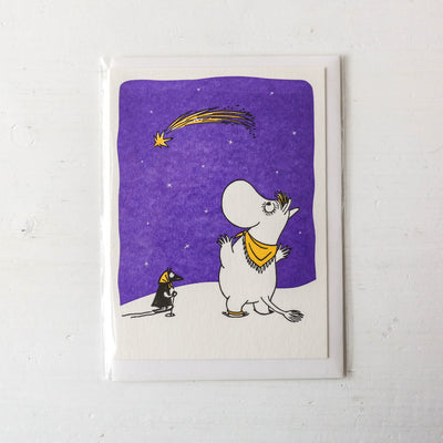 Moomin Shooting Star Letterpress Card