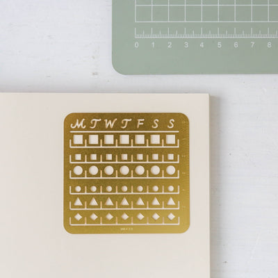 Brass Monthly Calendar Template