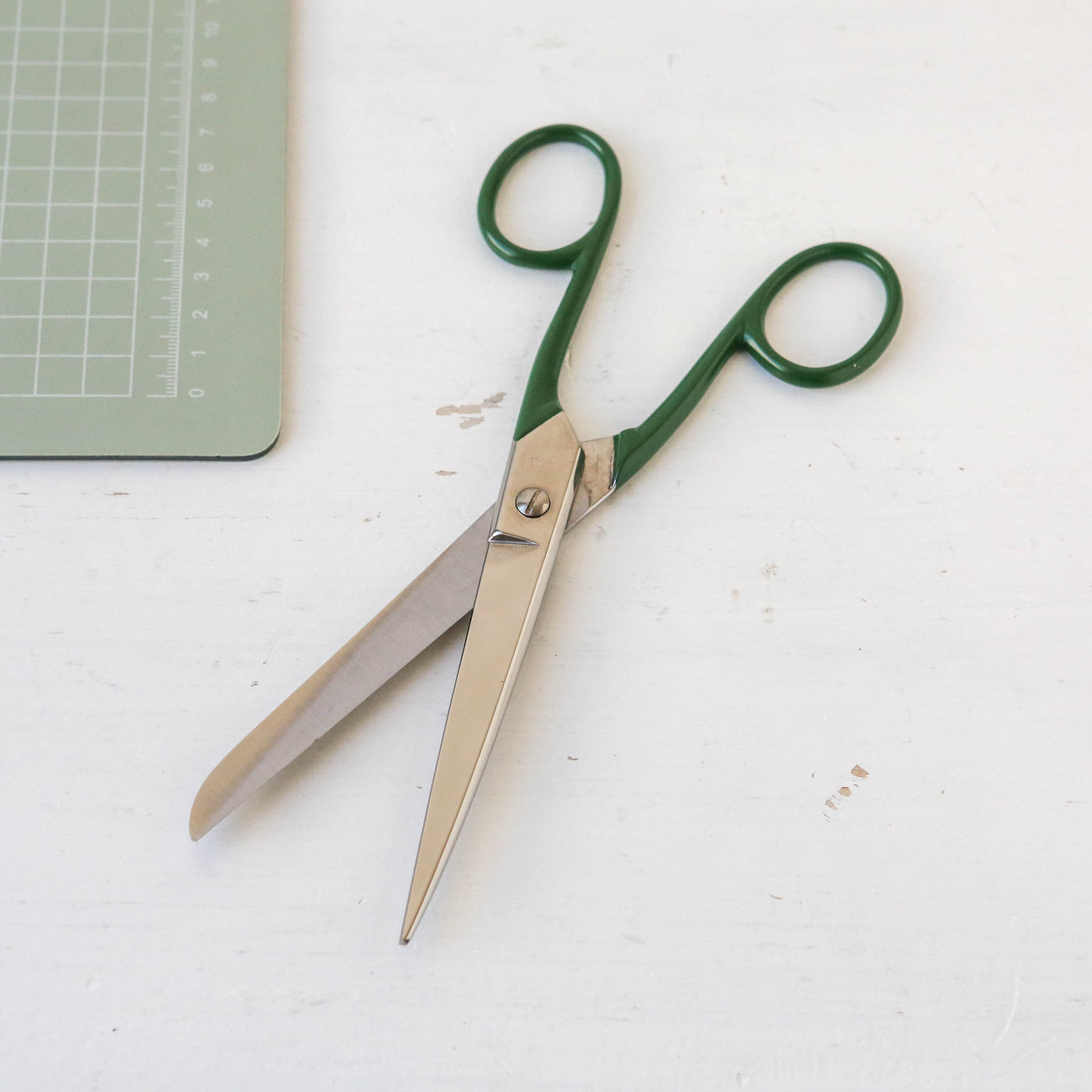 Office Scissors - Large with Green Handles