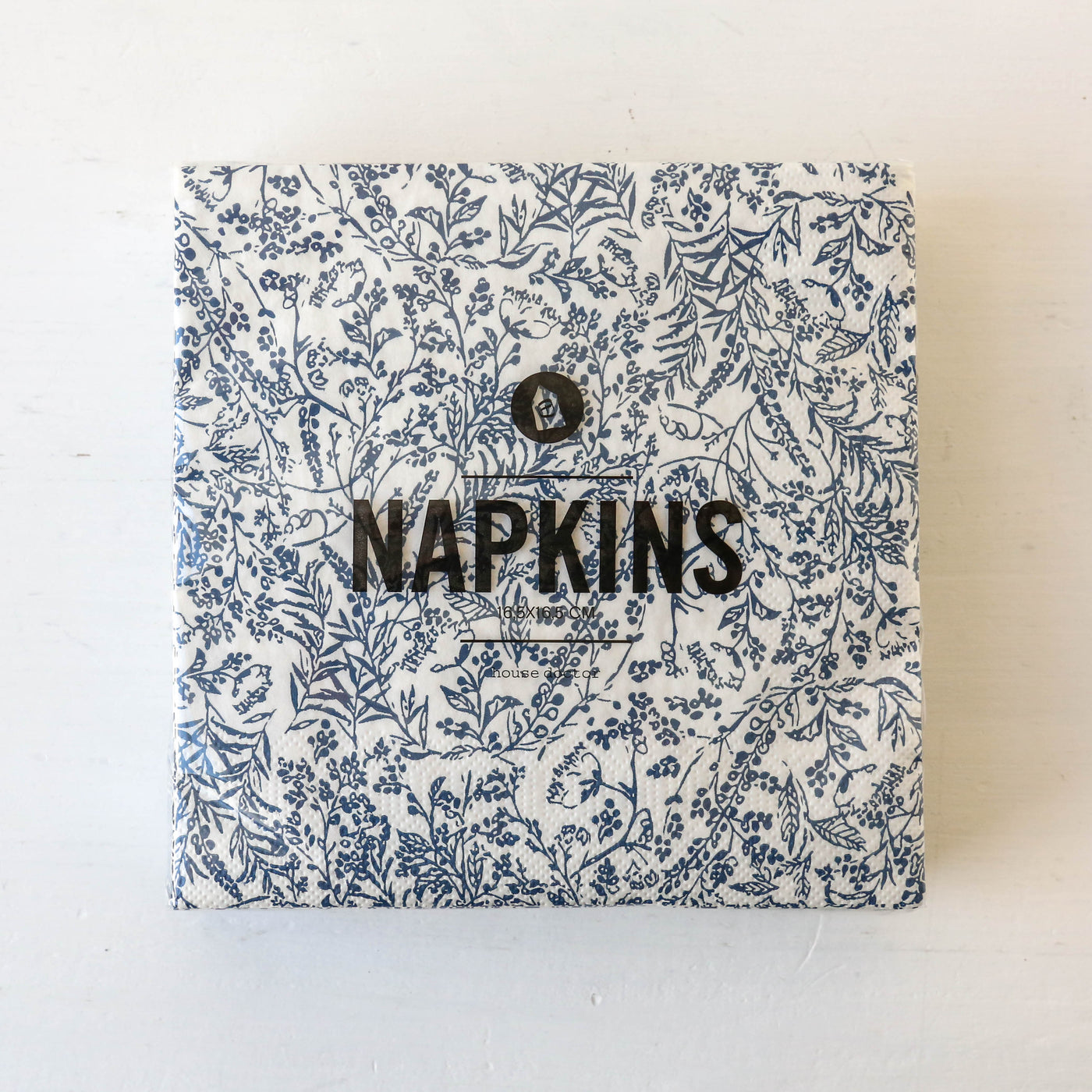 Pack of Paper Napkins - Blue Flower