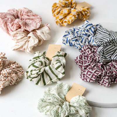 Indian Cotton Hair Scrunchie