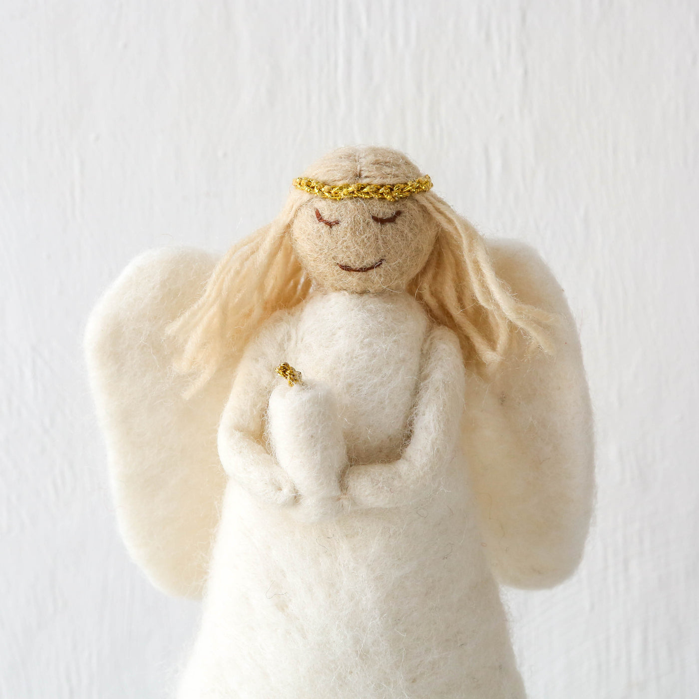 Embroidered Felt Angel Tree Topper