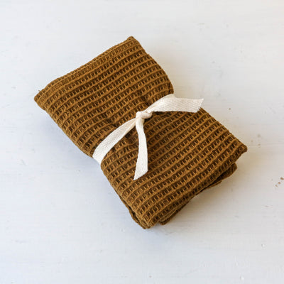 Set of Two Dish Cloths - Dark Olive
