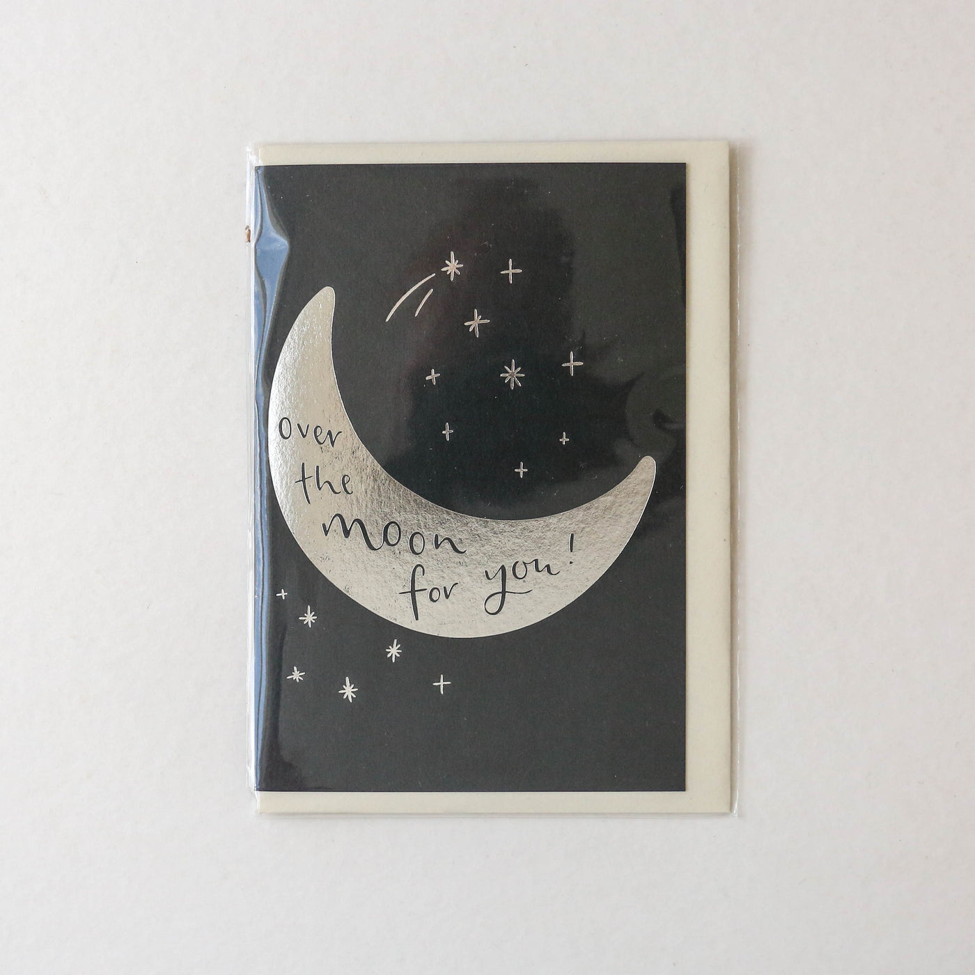 Over the Moon For You Letterpress Card