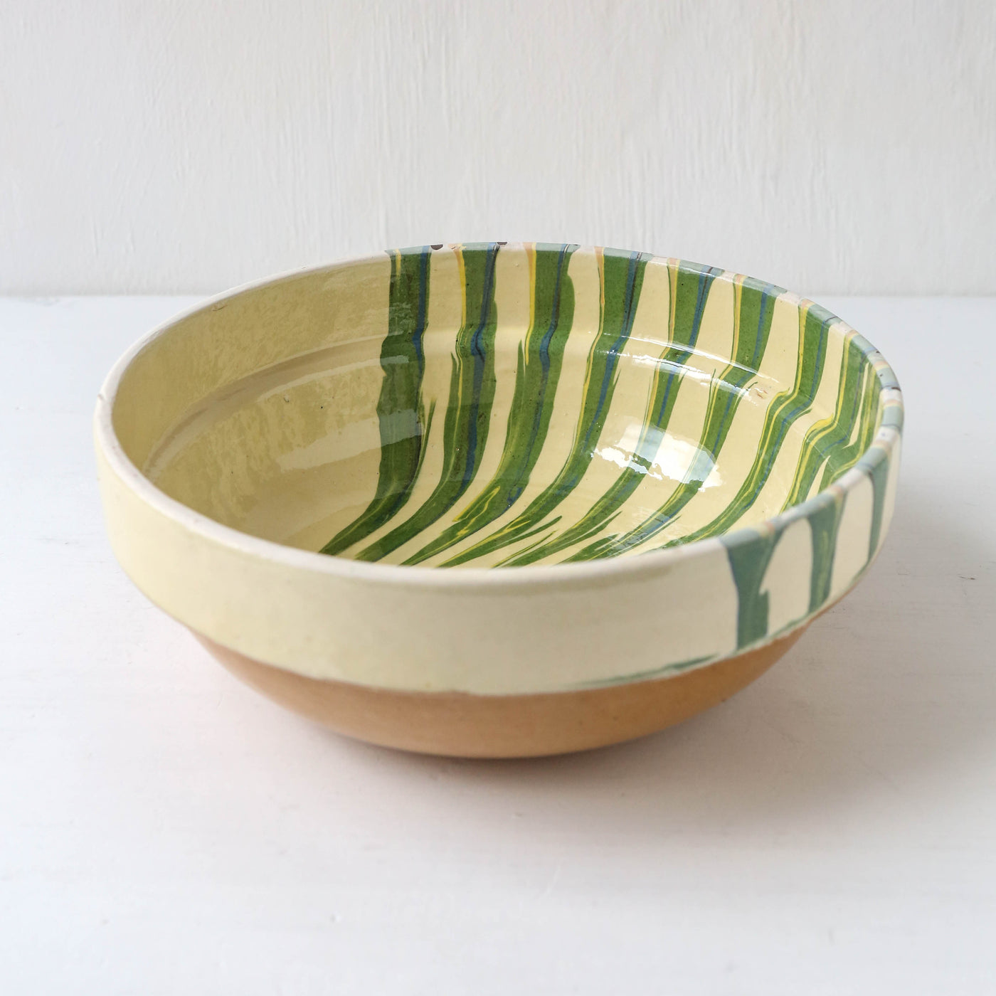 Medium Romanian Slipware Folk Bowl - Design A
