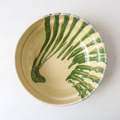 Medium Romanian Slipware Folk Bowl - Design A