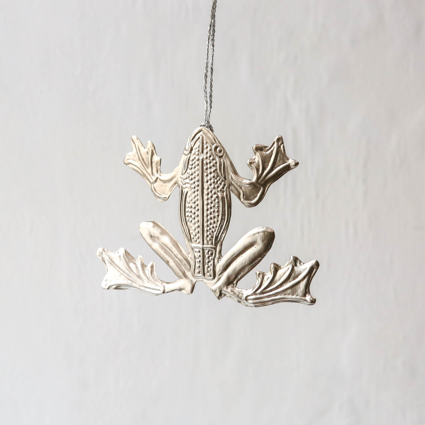 Frog Decoration - Pressed Antique Silver