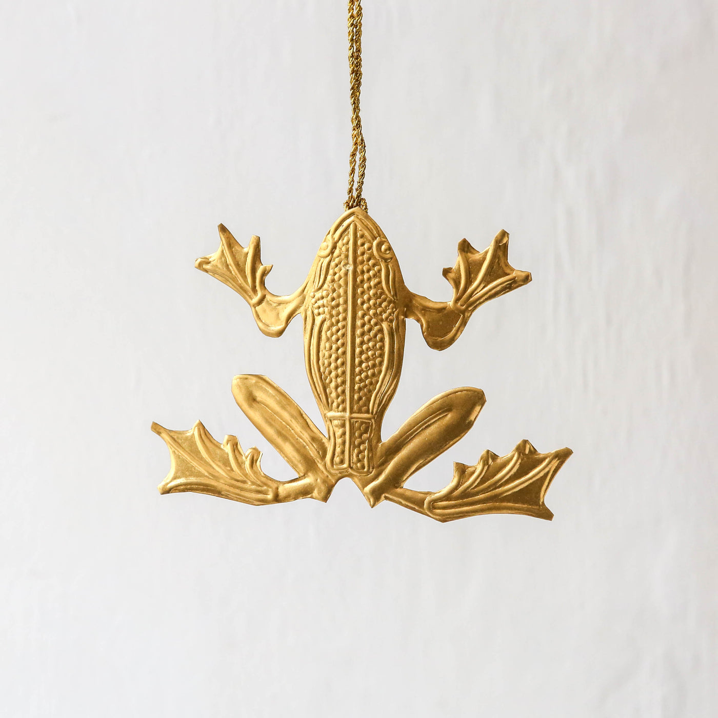 Frog Decoration - Pressed Antique Brass