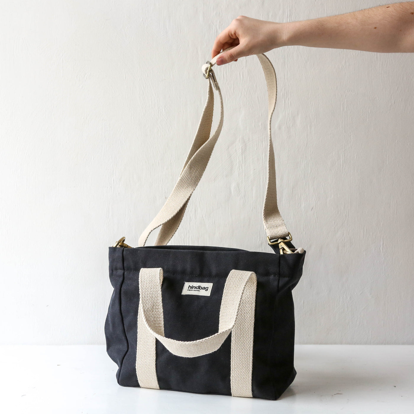 Louise Mini Tote by hindbag - Black