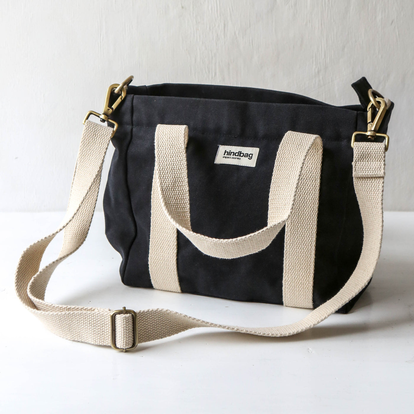 Louise Mini Tote by hindbag - Black
