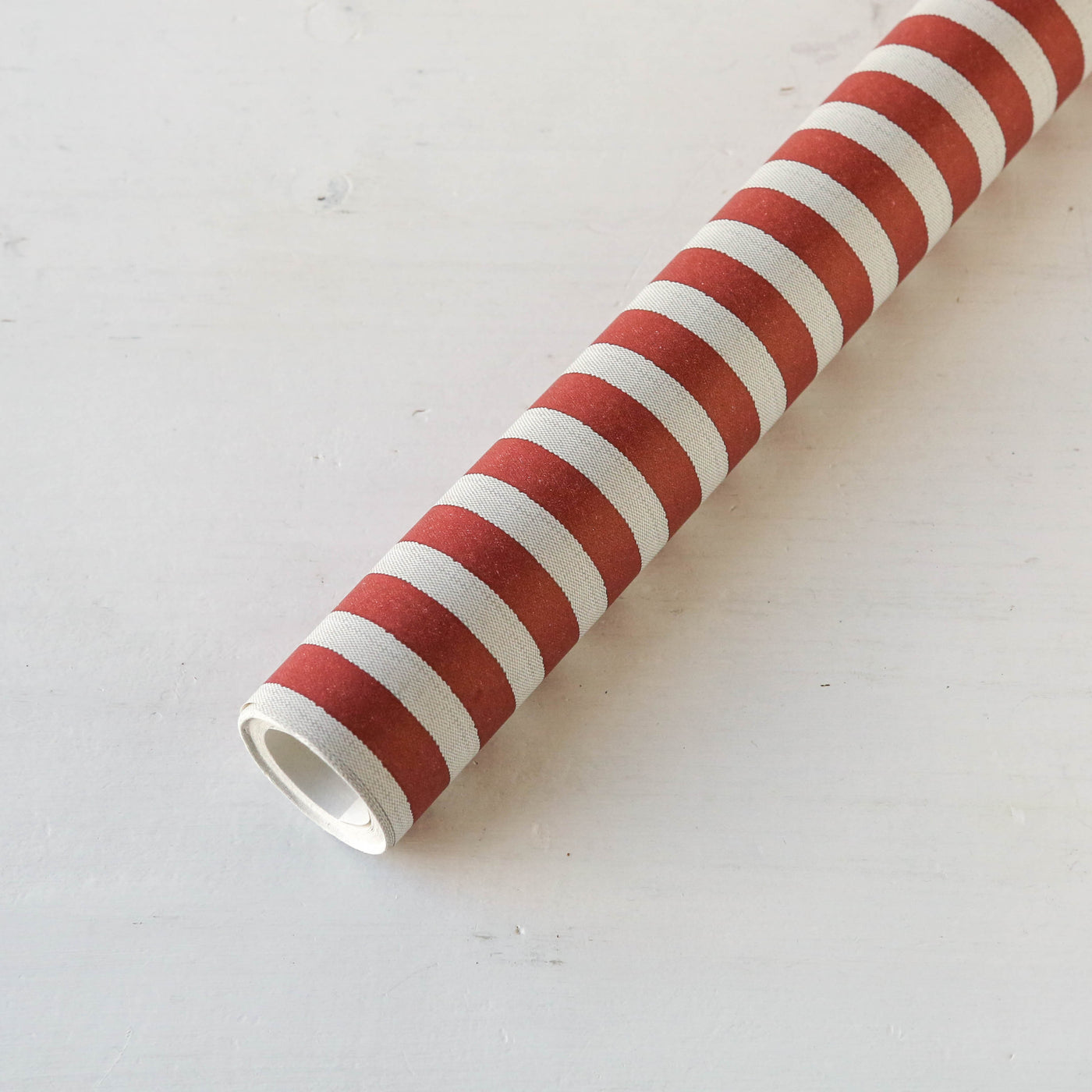5m Rustic Red Candy Stripe Wrapping Paper