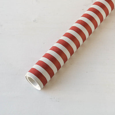 5m Rustic Red Candy Stripe Wrapping Paper