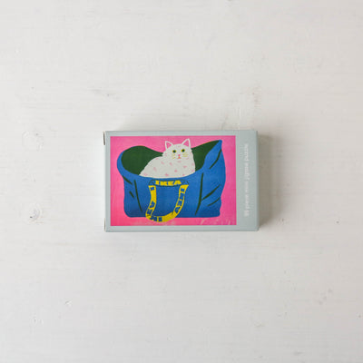 Mini 99 Piece Jigsaw Puzzle - Cat in a Bag