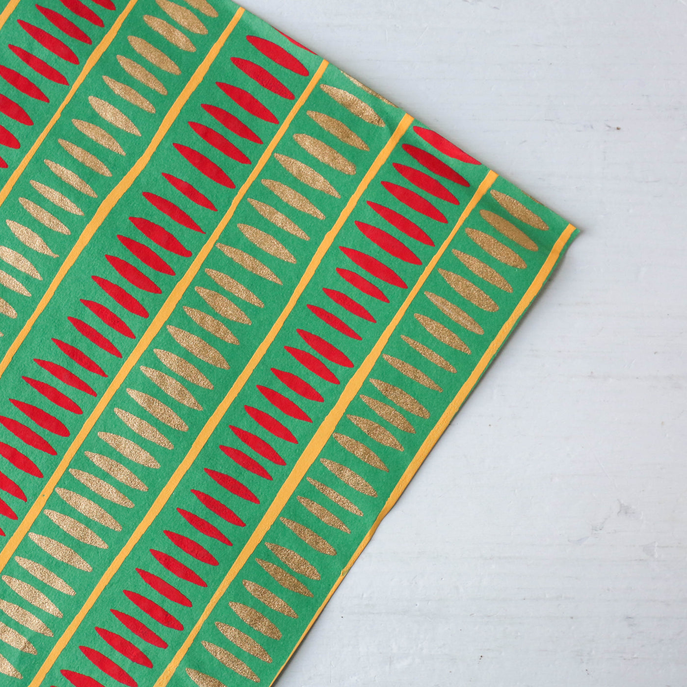 Screen printed wrapping paper by East End Press
