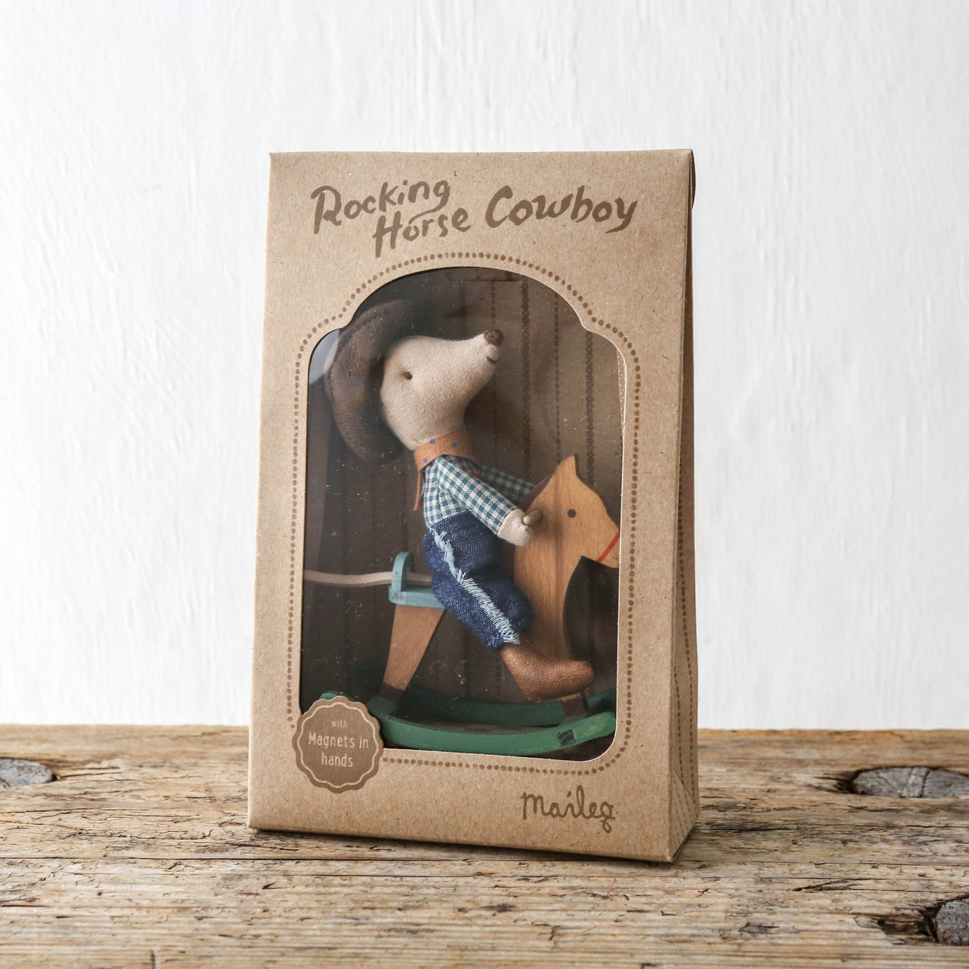 Little Brother Cowboy with Rocking Horse