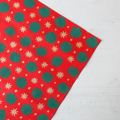 Screen printed wrapping paper by East End Press