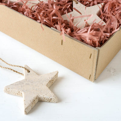 Travertine Stone Star Hanging Decoration