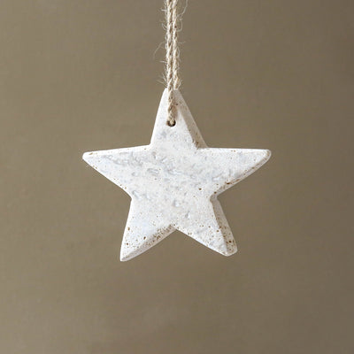 Travertine Stone Star Hanging Decoration