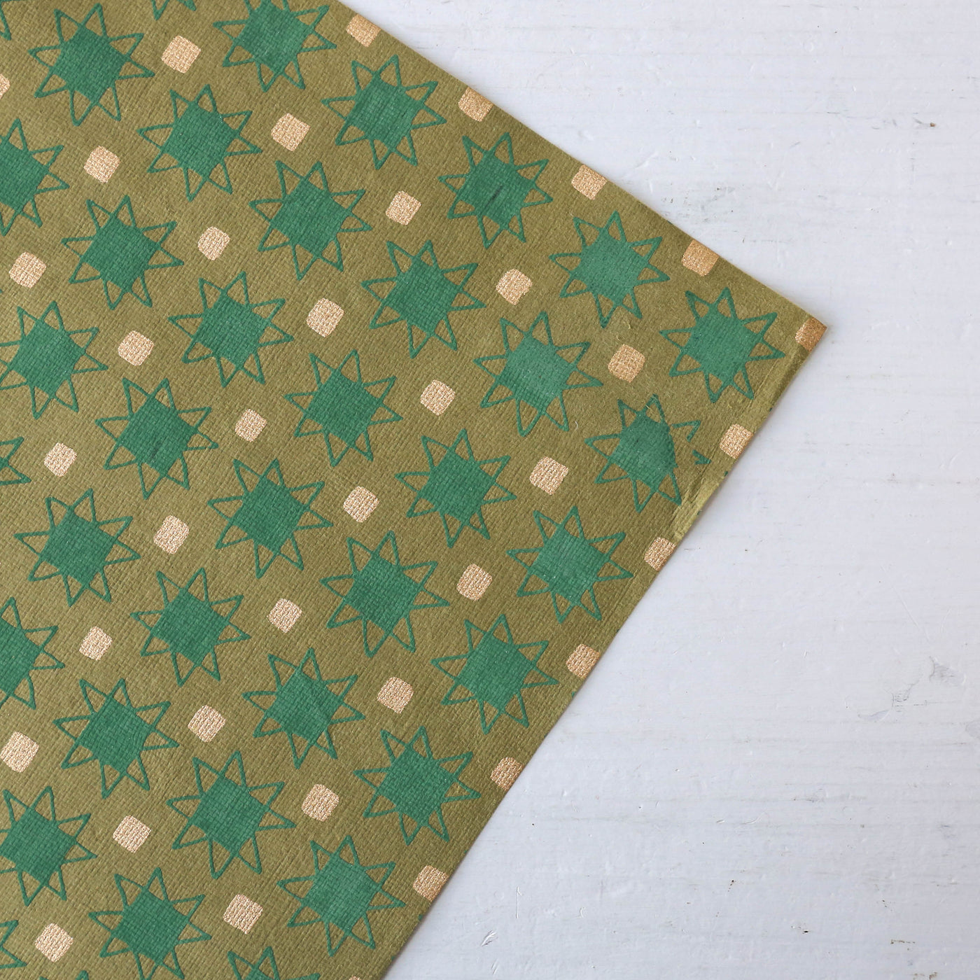 Screen printed wrapping paper by East End Press