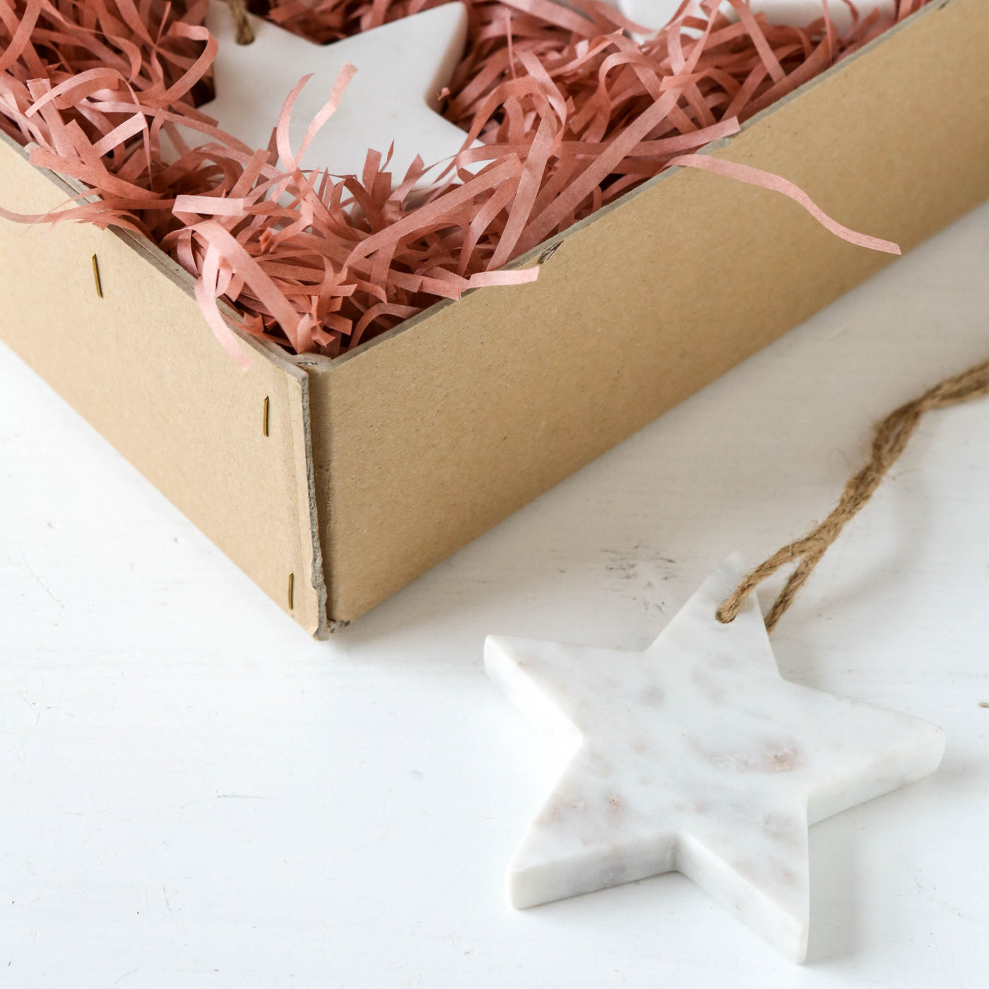 White Marble Star Hanging Decoration