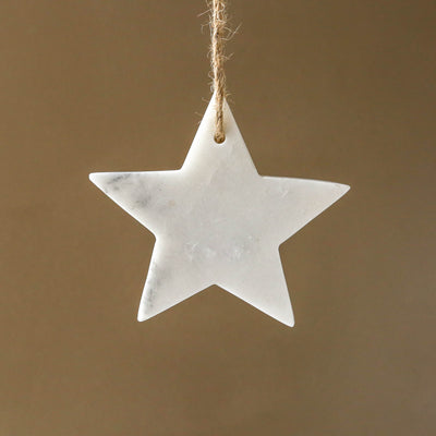 White Marble Star Hanging Decoration